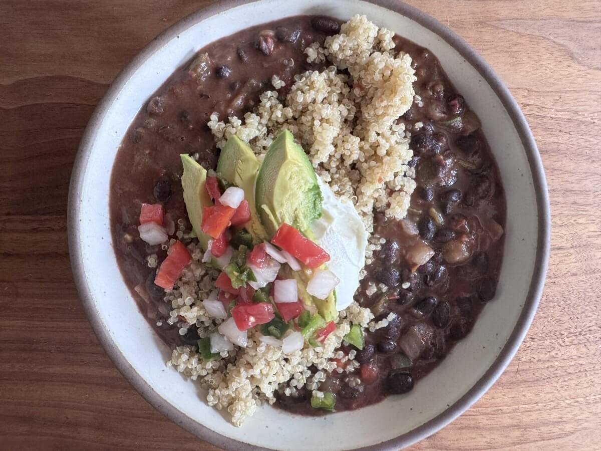 Lazy Girl’s Black Bean Soup (Minimal Prep, Maximum Protein)