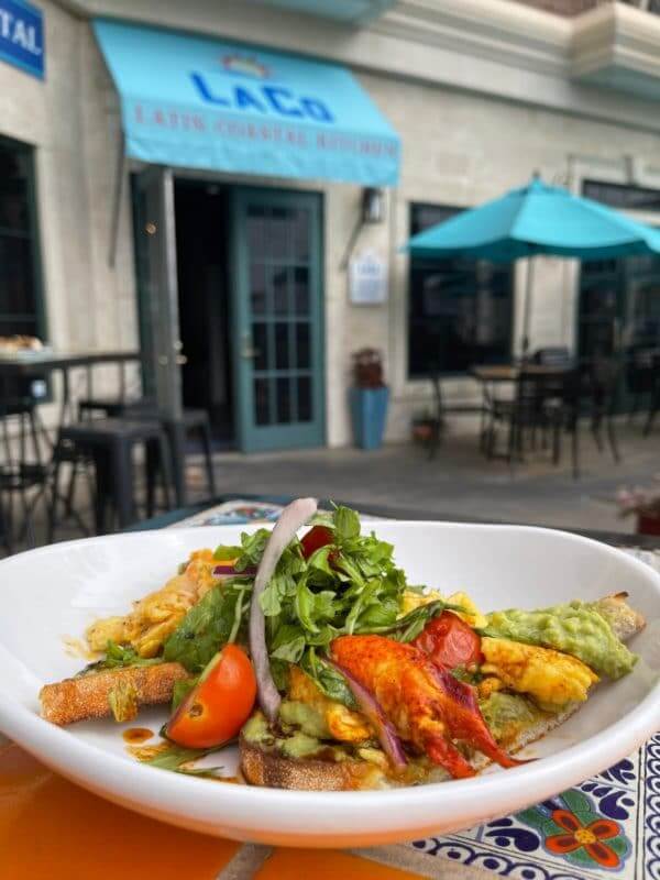 Lobster avocado toast from LaCo