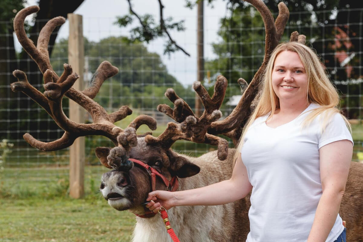 She’s Behind the South’s Only Reindeer Farm