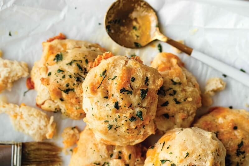 RECIPE: Cheddar Biscuits with Garlic Butter