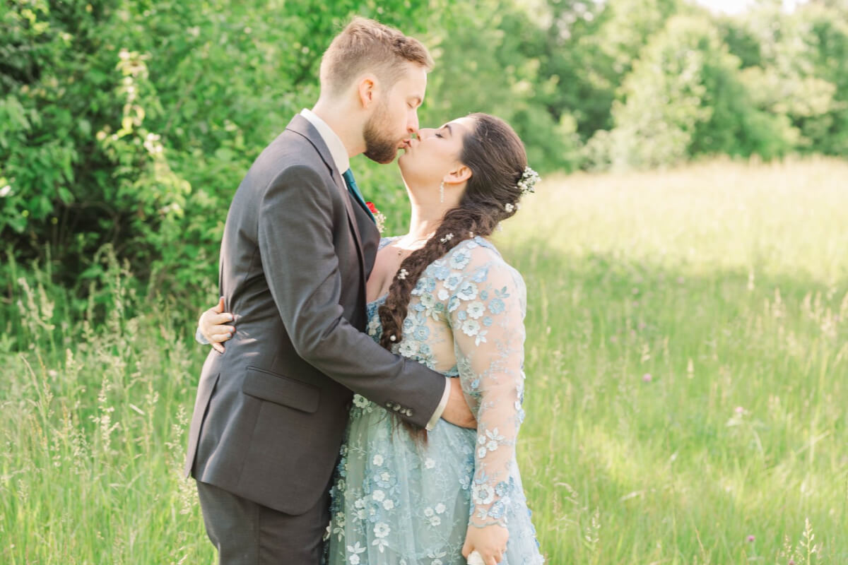 The Bride Wore Blue! An Intimate Kentucky Farm Wedding