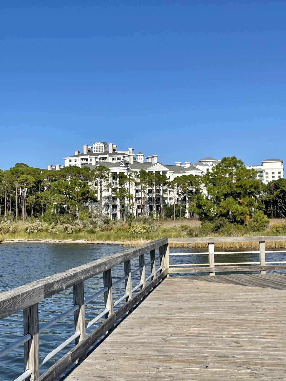 View of Hotel Effie from a dock.