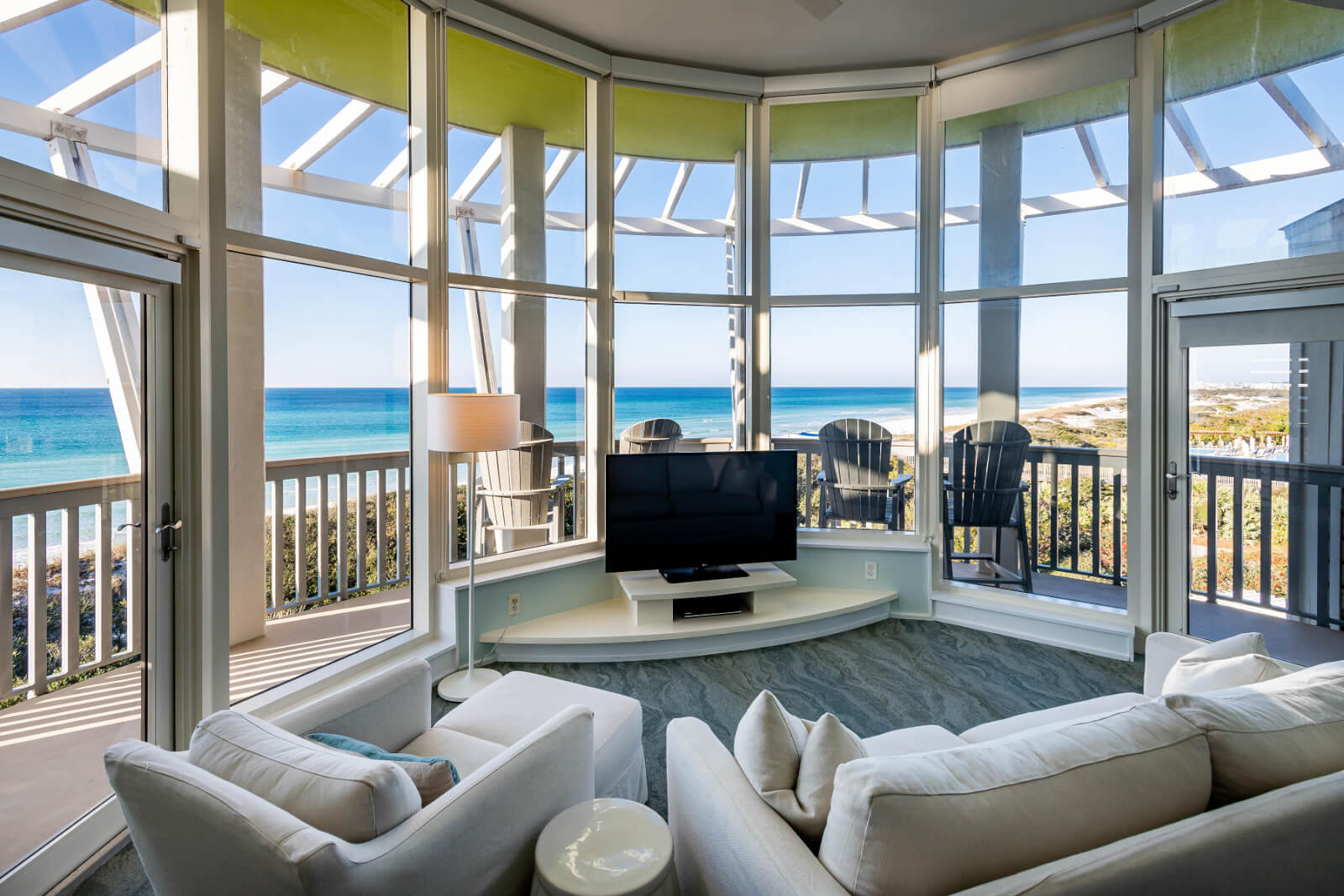 Room at WaterColor Inn facing the Gulf