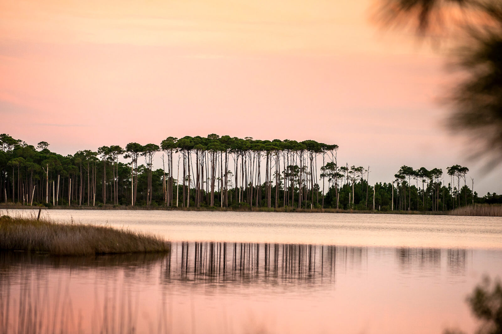 Western Lake at sunset