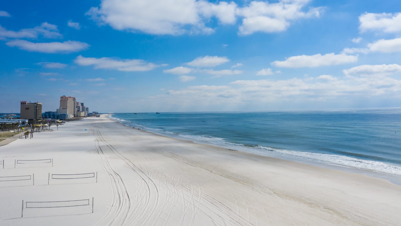 Main beach in Gulf Shores, AL