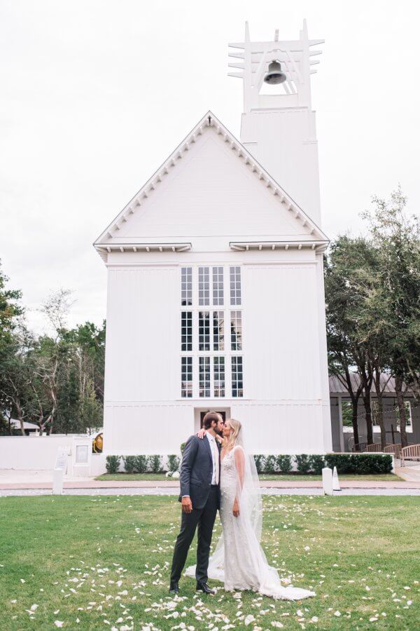 30A Wedding outside of chapel